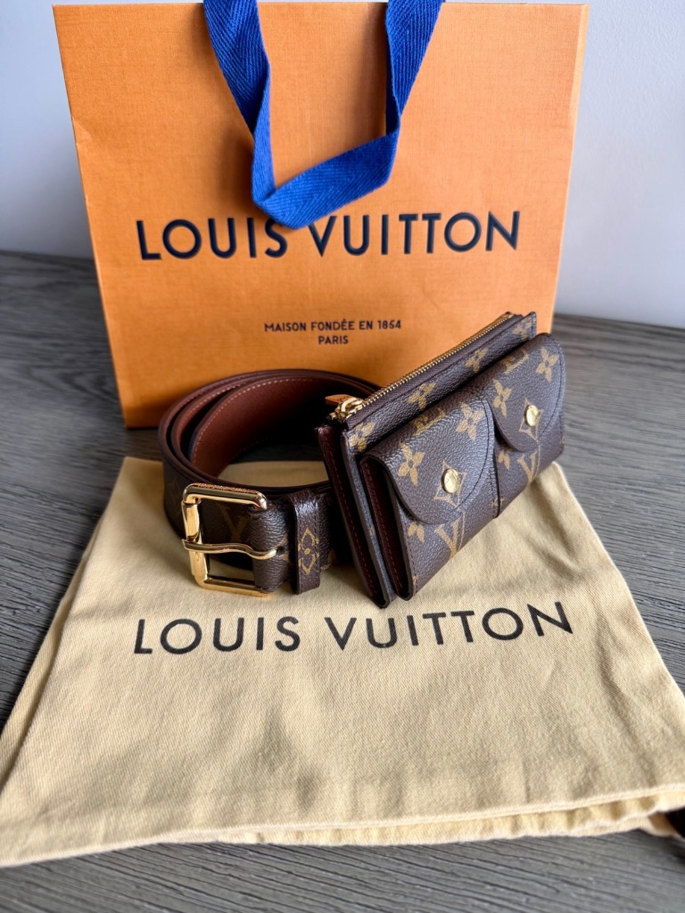 Louis Vuitton Multi-Pocket
Monogram Belt Bag / Utility Belt